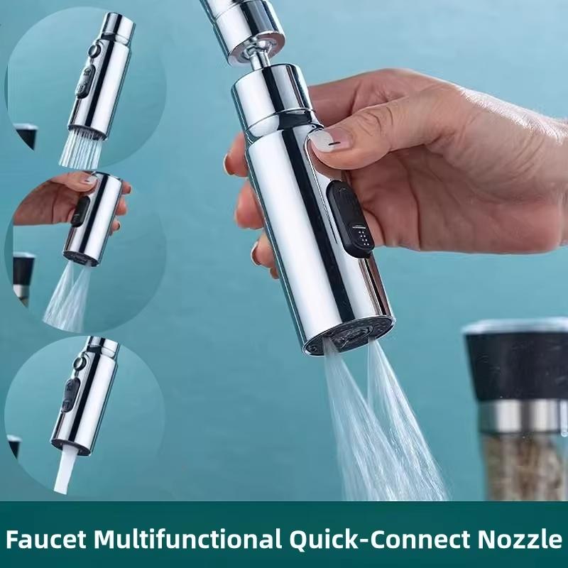 1Piece Kitchen Faucet Aerator Faucet 3 Modes Bathroom Counter-Splash Sprayer Kitchen Taps Counter-Splash Tap Booster Shower Filter