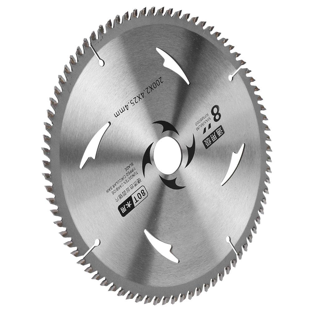 Circular Saw Blade Carbide Wood Chipboard Plywood Cutting Disc Woodworking 8 inch80T