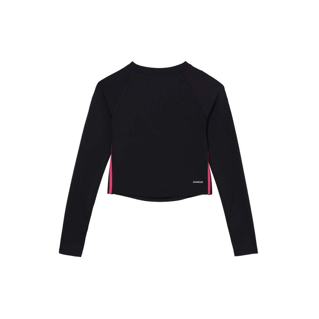 Adidas Dance Logo Quick-Dry Long Sleeve Raglan T-Shirt Women Tops Black JJ3601