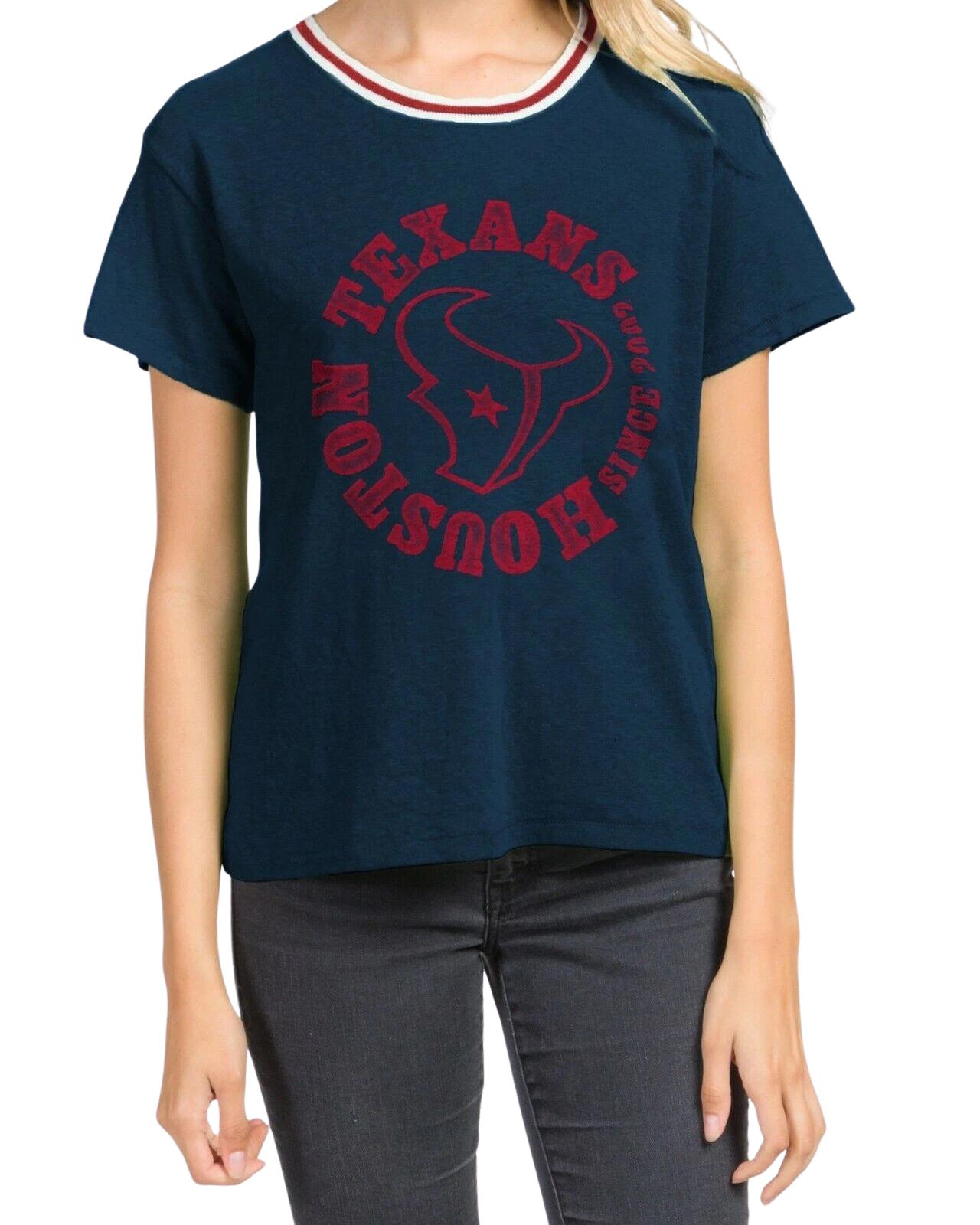 Junk Food Womens NFL Houston Texans Kickoff Shirt New XS, S, M, L, XL 3XL