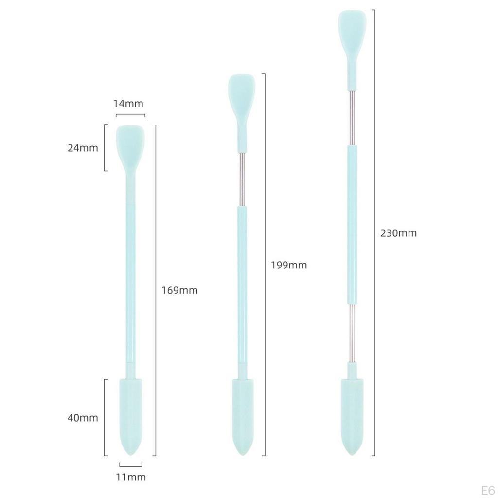 3 Pieces Double Ended Makeup Mini Spatulas Kitchen Tiny for Beauty Products