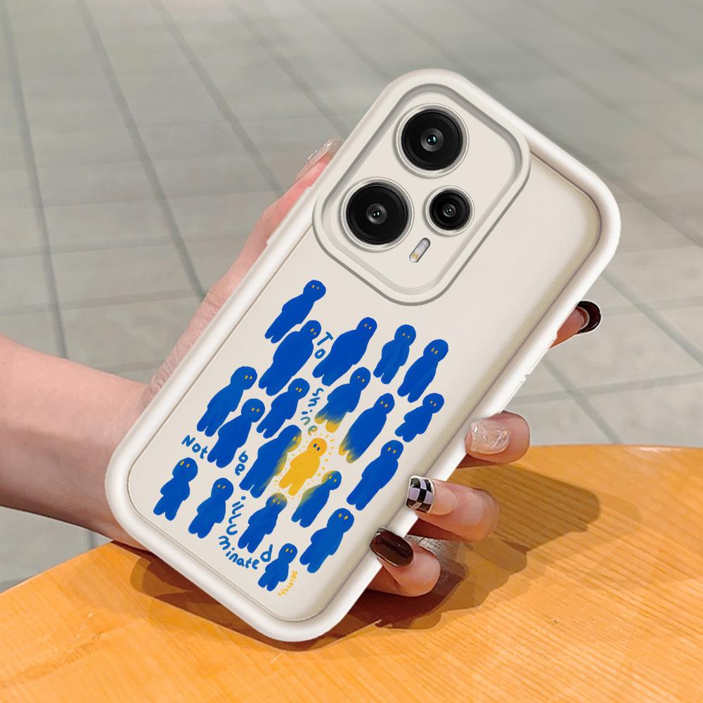 Miękki silikonowy wzór z kwadratową drabinką Obudowa telefonu Pełna obudowa aparatu Odporna na wstrząsy Gumowa obudowa do Xiaomi Redmi