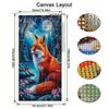 Moon Fox Large Size Diamond Painting New Collection Wild Animals Diy Full Square Round Drill Rhinestone Embroidery Mosaic Cross Stitch Kits Wall Decor