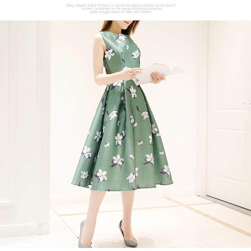 

Женское модное платье с цветочным принтом, без бретелей, с разрезом, свежее и элегантное платье, удобное 3XL зелёный