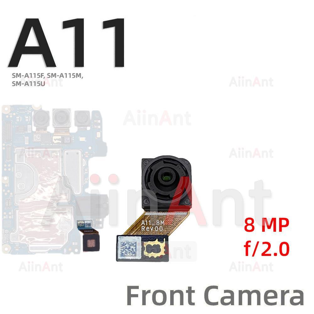 Back Front Small Macro Depth Wide Main Rear Camera Flex Cable For Samsung Galaxy A12 A11 A115F A125F Phone Parts