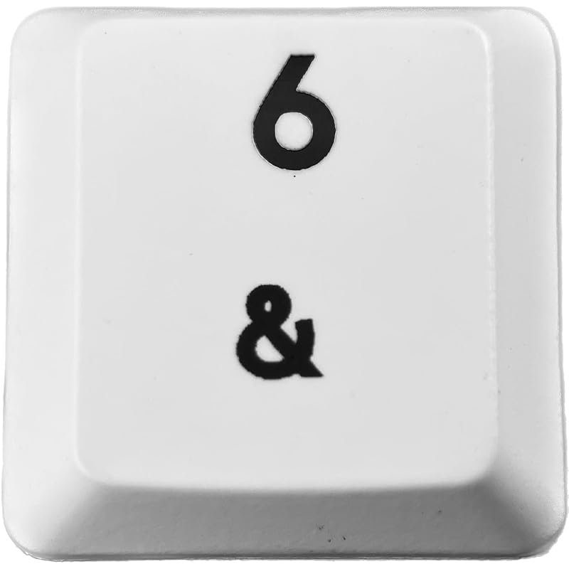 

logitech G913/G913TKL/G813 replacement keycaps [Sold as 1 piece] (Light-emitting compatible) [BERGBUCH] (6, White)