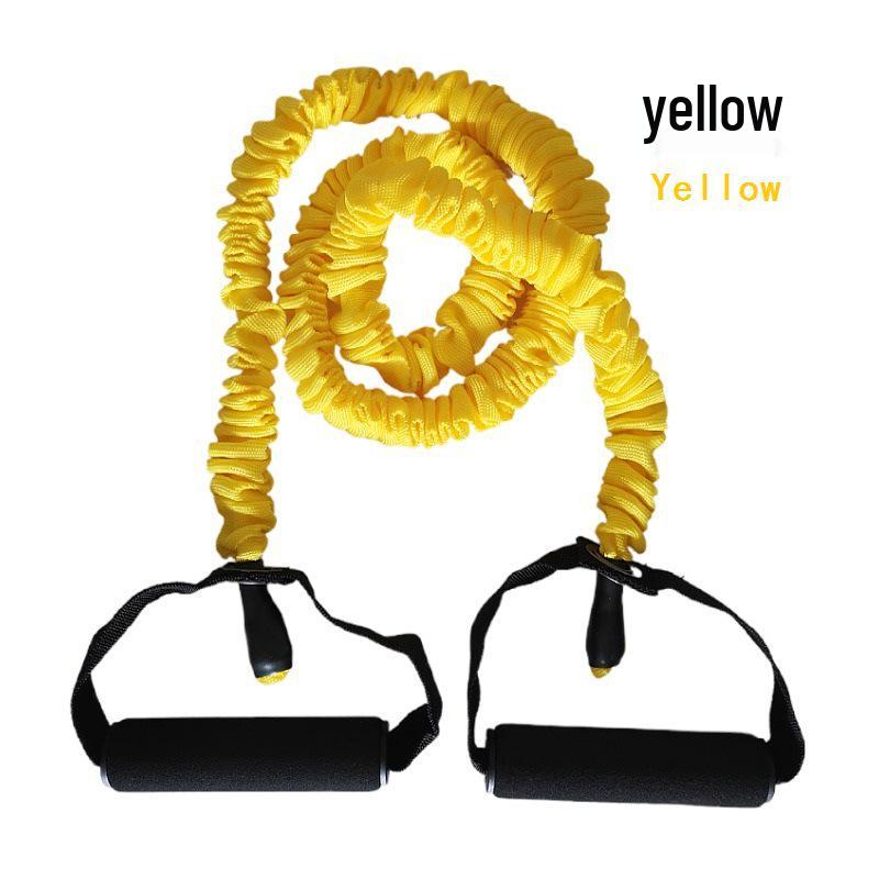 TPE Latex Elastic Fitness Rope with Cloth Cover