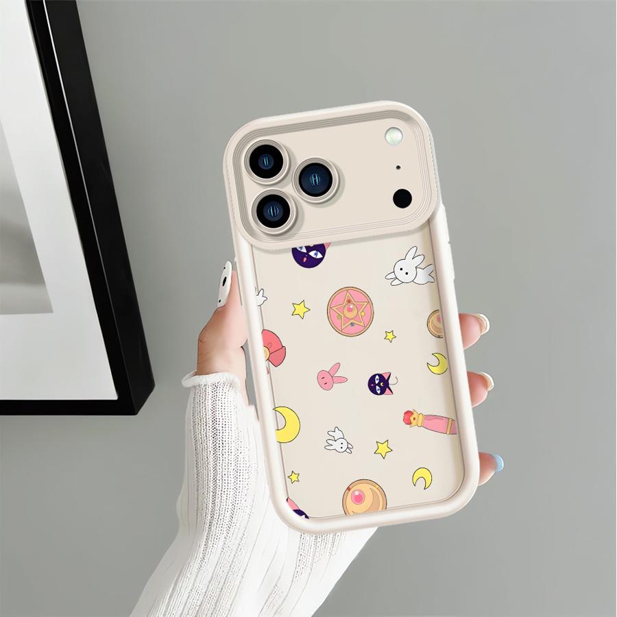 

Чехол для телефона для iPhone 15 16 14 Plus 16e XS Max XR 13 12 11 Pro Max 17 Air Мягкий чехол Мультяшный Сейлор Мун iPhone 12