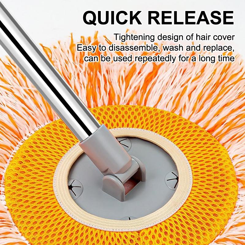 Decken Staubentfernungsmopp, Flexibler rotierender Bodenwischer, Wandwischer, Nass- und Trockenwischer, Bodenfliesen, Glasfenster, Auto-Reinigungswischer