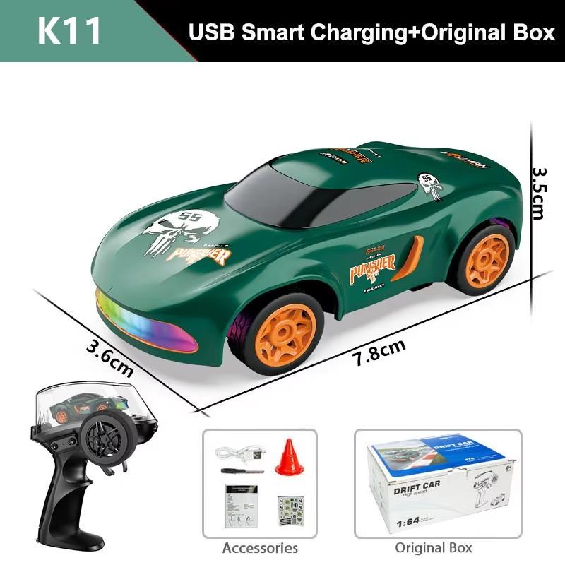 1/64 2.4G High speed Mini Drift Rc Car 4WD Remote Control Car Four Wheel Drive Radio Controlled Mini Racing Model Boy Toy Gifts