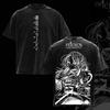 Frieren Anime Printed T-shirt For Men Clothing Vintage Washed Oversized T Shirt Summer Cotton Tees Tops