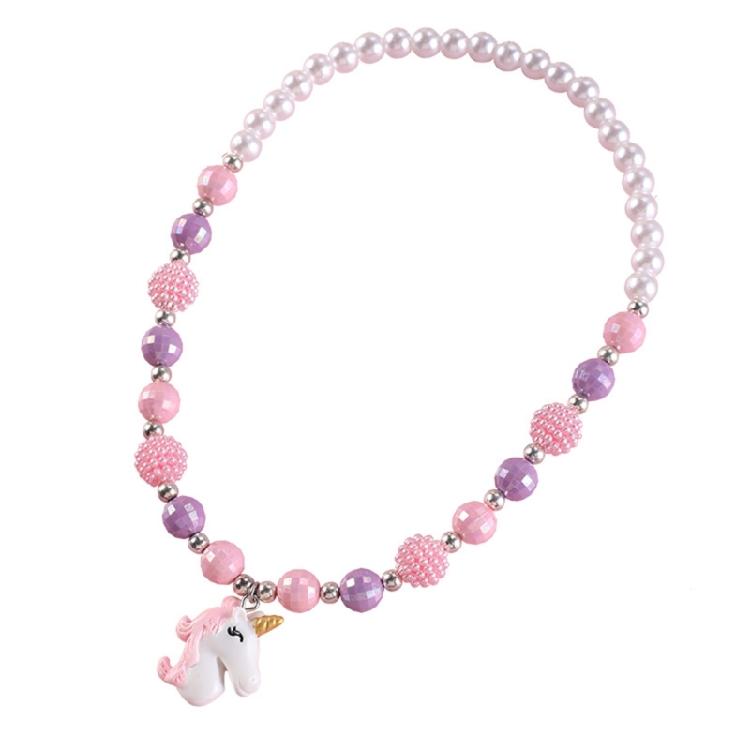 2Pcs Fashion Simple Colorful Beaded Short Necklace Bracelet Female Jewelry