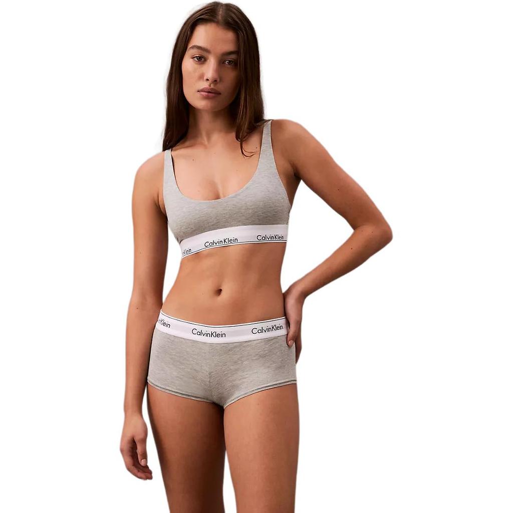 Calvin Klein Letter Bralette Women Underwear Gray QF7586-050