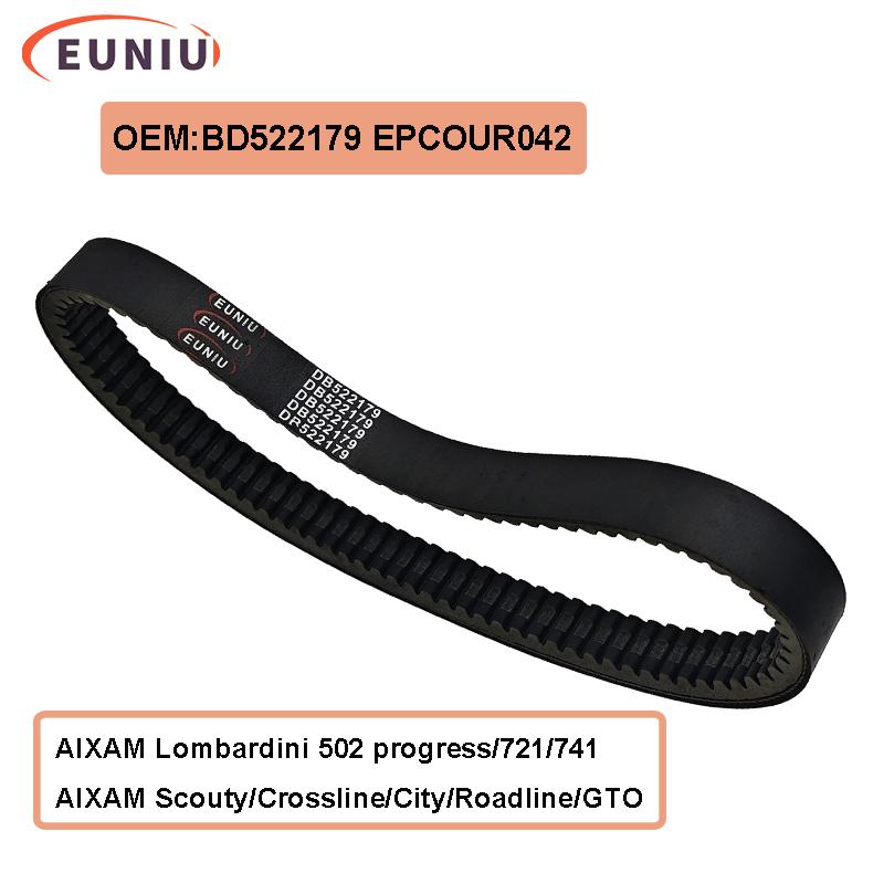 Drive Belt For AIXAM Lombardini 502 Progress GTO Scouty Crossline City 741 721 Roadline MINAUTO 2nd BD522179 EPCOUR042