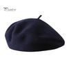 Women Beret Vintage Solid Color Painter Hat Wool Blend French Style Artist Cap Lightweight Headwear for Party Outdoor