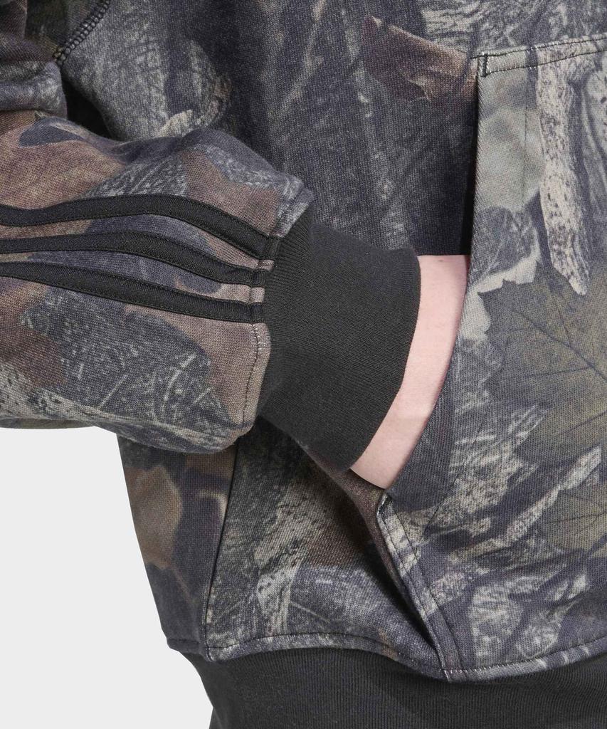 Adidas Camouflage Zip-Up Hoodie - Black / Jy2775