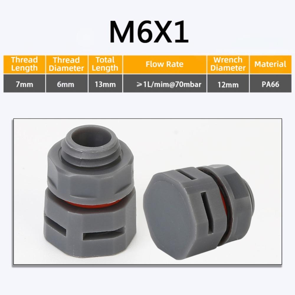 

New Waterproof Vent Plug M5 M6 M8 M12 M16 Nylon Breather Valve Pressure Reducing Valve New