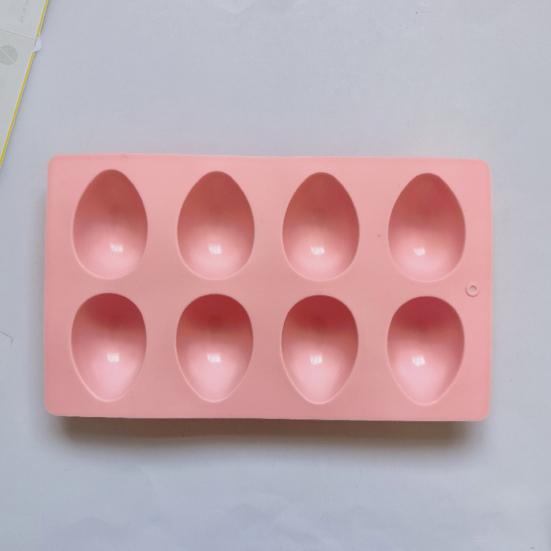 Easter Egg Silicone Mold for Baking 8 Cavity Non-Stick Chocolate Mold Freezer Oven