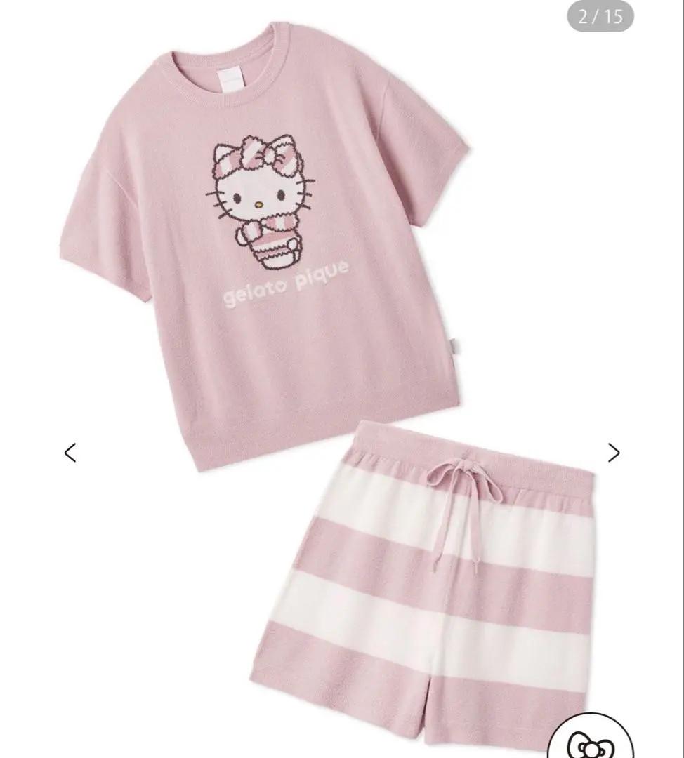 Sanrio Hello Kitty Gelato Pique Smoothie Pullover Shorts Set Up Pink Japan FS