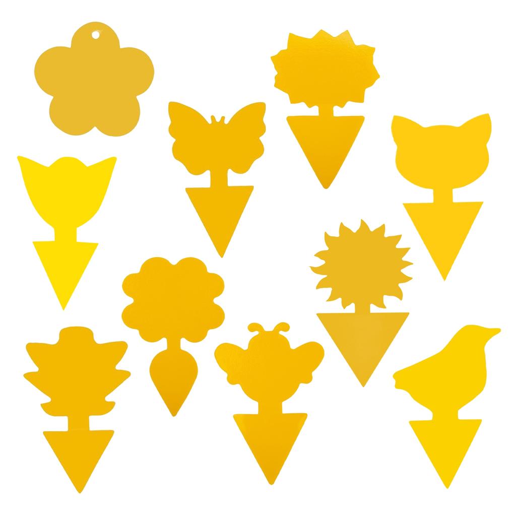 HOT! 60 Pack Plant Sticky Trap Fungus Gnat Traps, Fruit Fly Sticky Strips Protecting Houseplant, Odorless