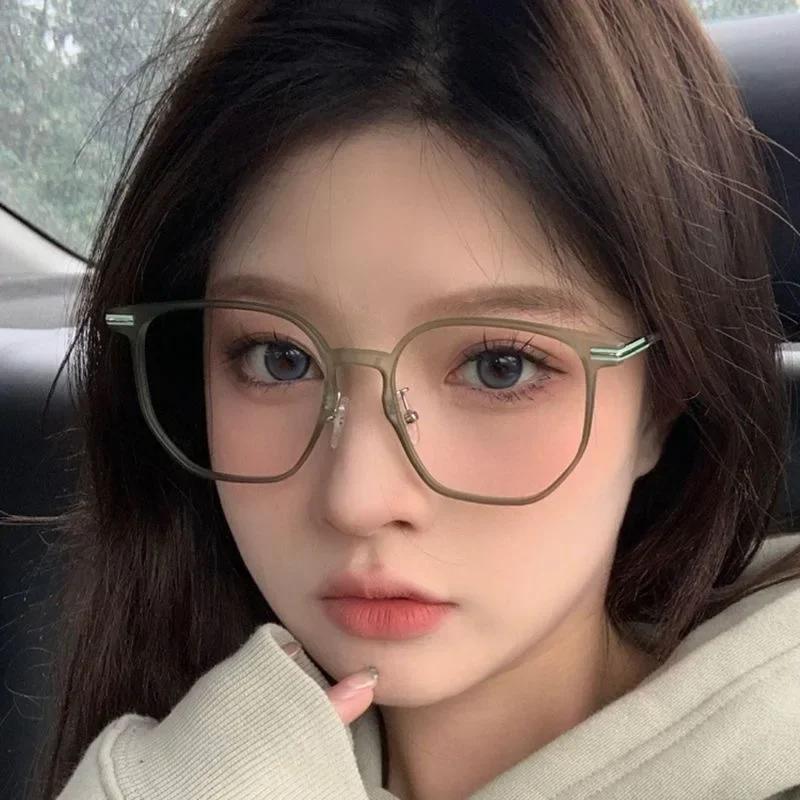 Fashion Luxury Myopia Glasses for Women Oversized Square Frame Minus Diopter Eyewear Unisex New Near Sight Eyeglasses for Men