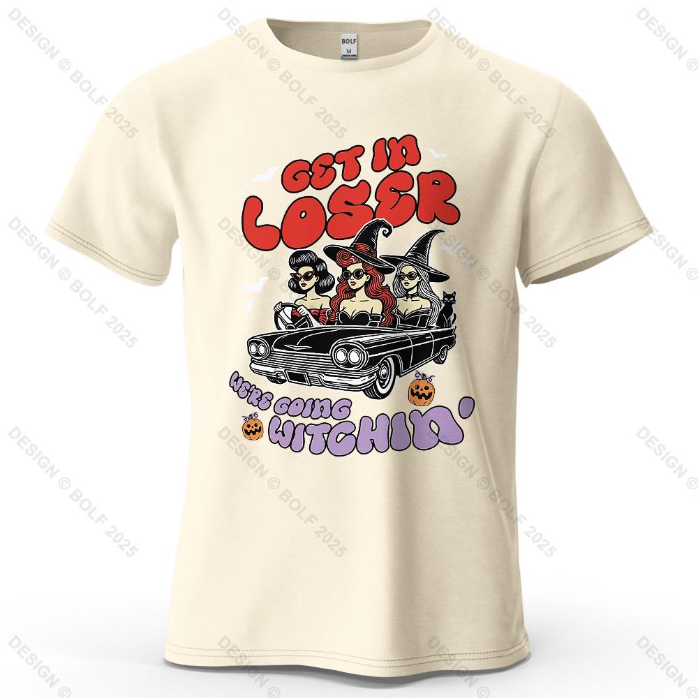 

Get in Loser Cool Printed Men s T-Shirt 100% Cotton Oversized Funny Party Graphic Tees for Women Tops Tees Streetwear 4XL