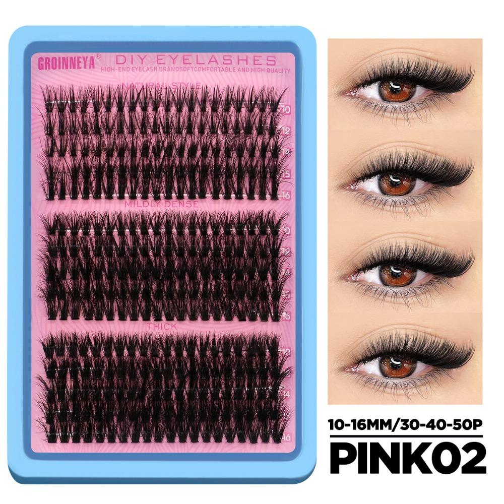 Natural Look 3D Faux Mink Lash Wispy Style DIY Lash Extension Kit  Makeup Enhancement