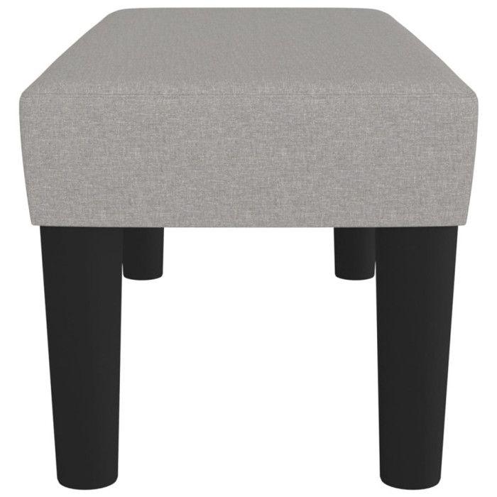 346616 vidaXL Bench Light Grey 70x30x30 Cm Fabric