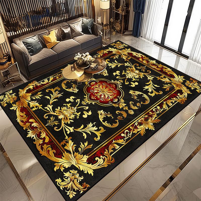 Retro Persian Carpet for Living Room Home Decoration Classical Antiskid Rugs Large Size Room Rug Washable Door Mat for Bathroom