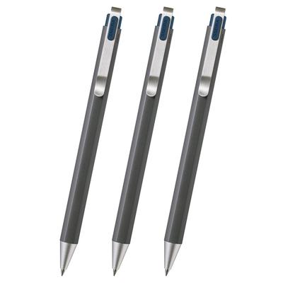 Sakura Crepas Gel Ink Ballpoint Pen Ball Sign iD Night Black 3 Pieces 0.5mm GBR205#43(3)