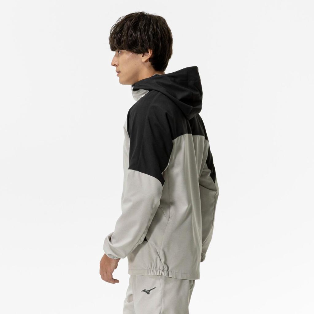 Mizuno Stretch Cloth Training UPF Stretch Cloud Beige 32MCC010 Men's Hoodie, Wear, Moisture-Wicking, Quick-Drying, 50+ Jersey, Heather,