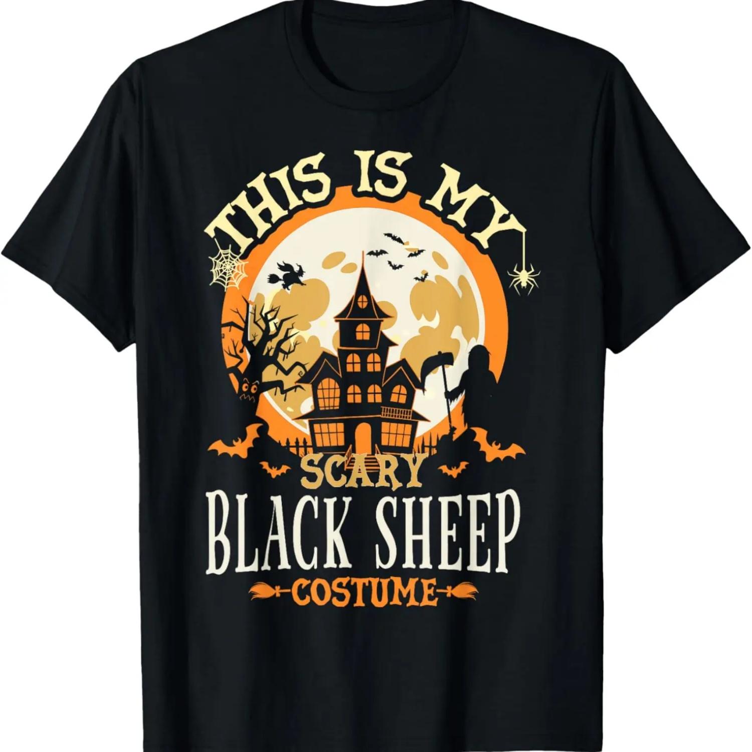 Matching My Scary Black Sheep Halloween Costume T-Shirt S