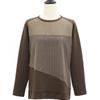 Shiz Madam Modern Diagonal Line Three Color T shirT T57423