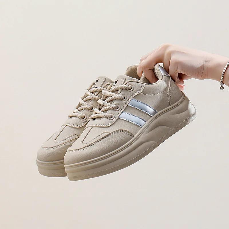 Fashion Women Casual Shoes 2025 New Design Women's Vulcanized Shoes Retro Sports Shoes Fashion Chunky Sneakers Female