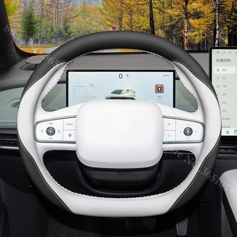 Ultra-thin Napa Leather Car Steering Wheel Cover For Nissan N6 N7 2026 2026 Breathable Auto Steering Wheel Protector Accessories