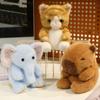 13cm Kawaii Dog Capybara Elephant Rabbit Tortoise Panda Cat Plush Doll Home Table Decoration Christmas Birthday Gifts