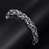 Vintage gewebtes Titanstahl-Herrenarmband Hip-Hop-Persönlichkeit einfaches Studentenarmband Edelstahl-Laternenkette handgefertigte Kette