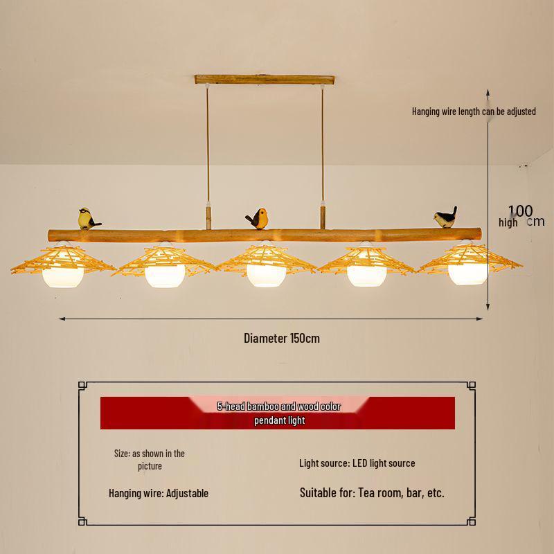 Retro Asian Tatami Pendant Light for Restaurants and Bars