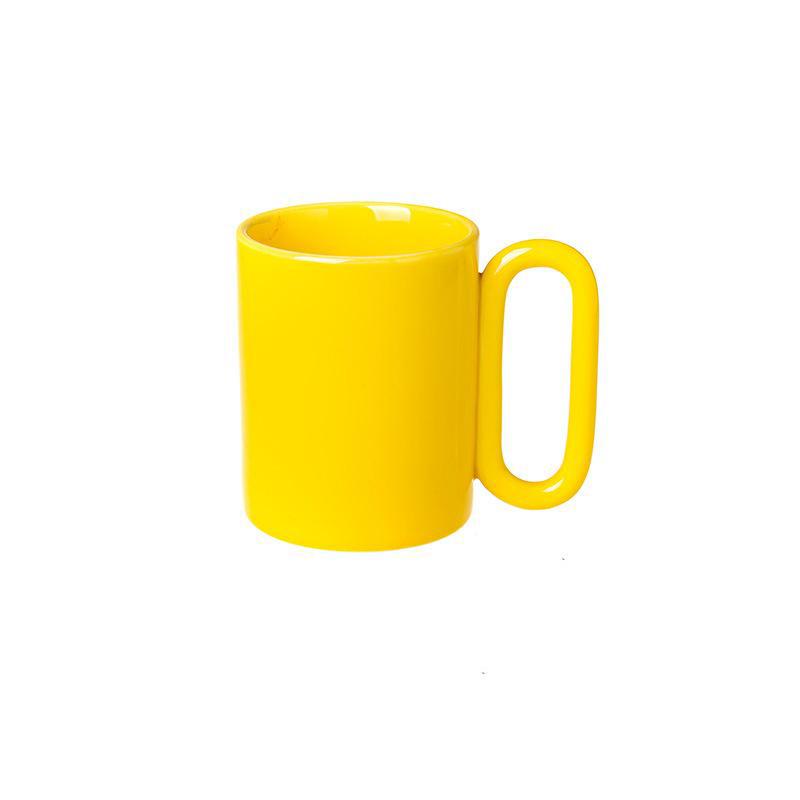Tazze nordiche con manico rotondo grande tazza creativa in ceramica con