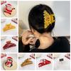 PVC Christmas Elk Hair Claw Deer Snowman Hair Clip Kawaii Santa Claus Shark Clip  Wash Face