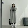 Sweater Dress Cotton Plus Velvet Warm Loose Mid-length Sweater Dress