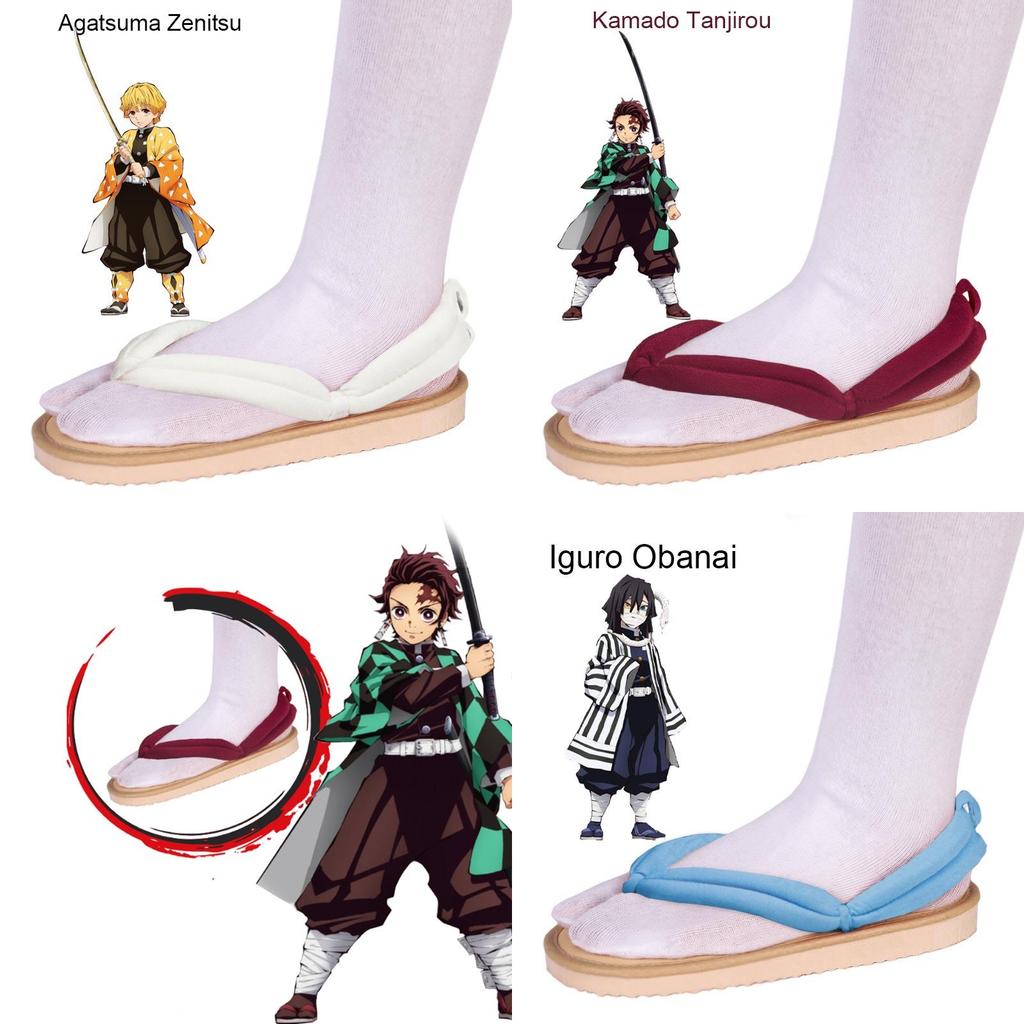 Infradito Kamado Tanjiron di Demon Slayer per Cosplay e Moda Stile Giapponese