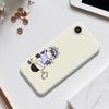 For iPhone 16e Case Helmet Girl Pattern Printing Straight Edge TPU Phone Back Cover