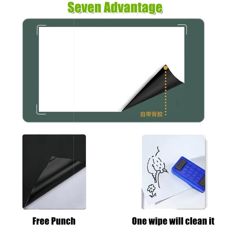 Sticker Soft Self-Adhesive White Board Kid Drawing Blackboard School Office Teaching Supplies Wall Magnetic Whiteboard