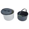 Microwave Rice Cooker 2L Food Grade PP Material Rice Spoon Lid Strainer Steaming Pot Rice Cooker Set