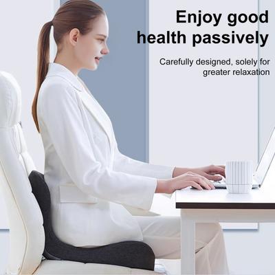 Seat Cushion with Back Support Memory Foam Back And Seat Cushion Ergonomic Pressure Relief Cushion for Office Car Travel Long Sitting Hours
