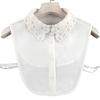 Fashion Women Fake Collar Solid White Female Shirt False Collar Ladies Detachable Collar Sweater Dress Lapel Shirt Blouse Top