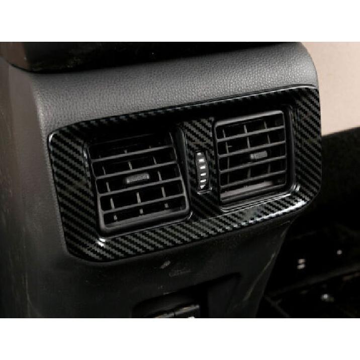 For Toyota RAV4 - Steel Carbon Fiber Cover Trim Back Row Air Outlet Vent