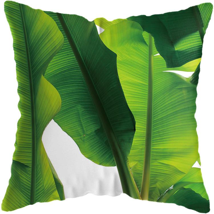 Soft Pillow Cushion Covers 45x45 Cm Decorative Pillows Throw Green Patterns Pillowcase for Sofa Home