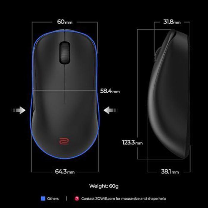 Souris sans fil - BENQ - U2-DW - 4K amélioré - 60 g - Design ergonomique esports